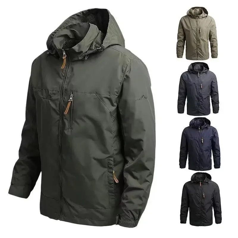 Men Windbreaker Military Field Jackets Outerwear Mens Tactical Waterproof Coat Hoodie Men Army Clothes