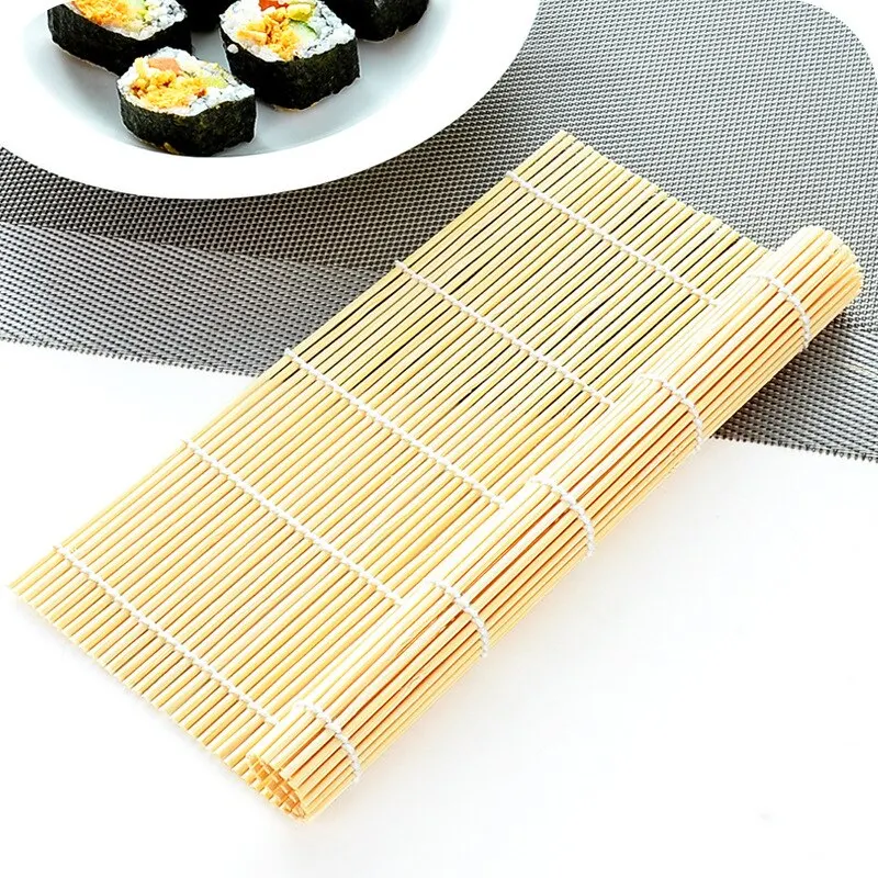 DIY Bamboo Sushi Maker Rolling Mat Sushi Tools Rice Rollers Kitchen Gadget Hand Maker Food Rice Roll Mold Cooking Accessories