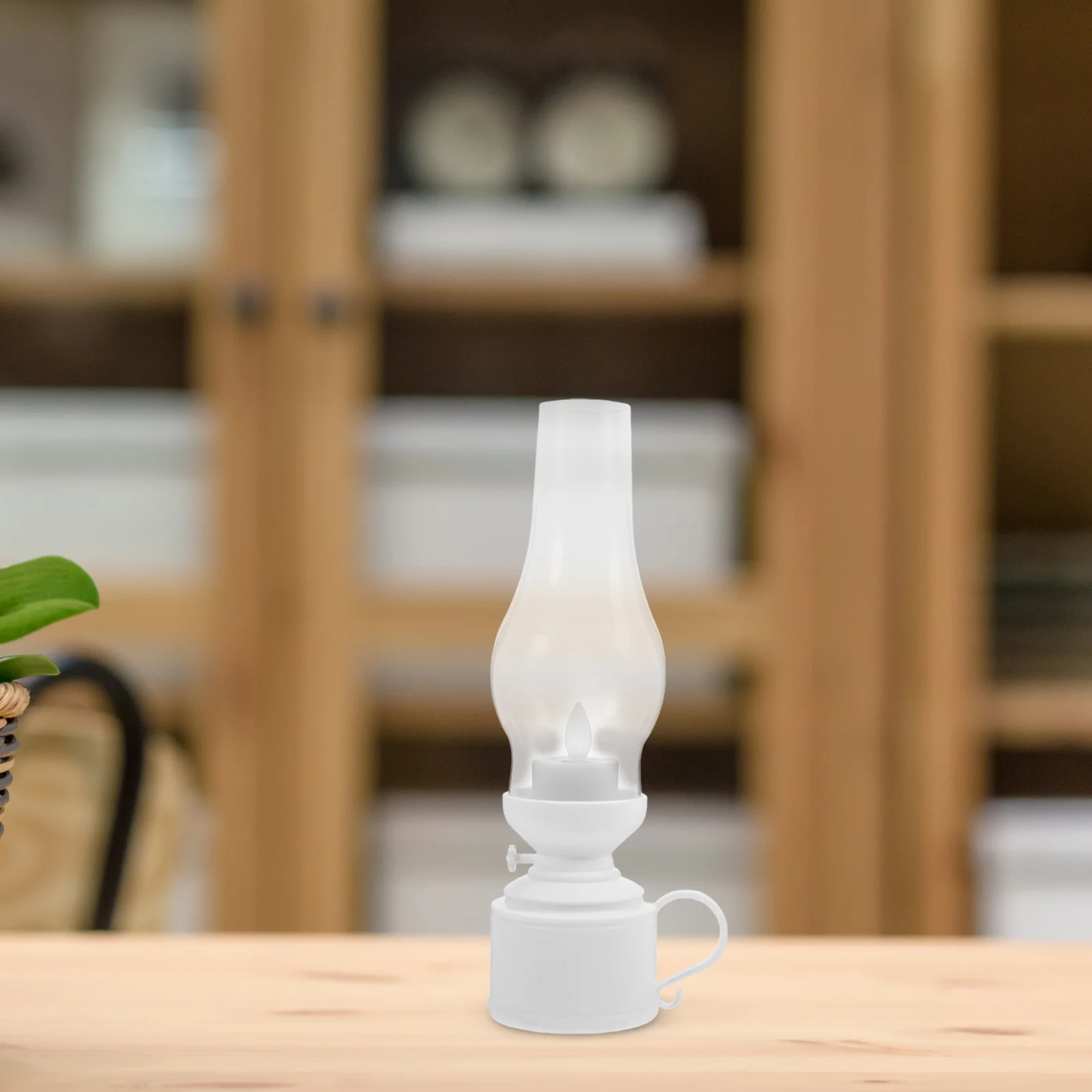 1pcs Led Lamp Vintage Style Electronic Oil Lamp For Indoor Decor Table Ornament Flameless Light Portable - Detail 1