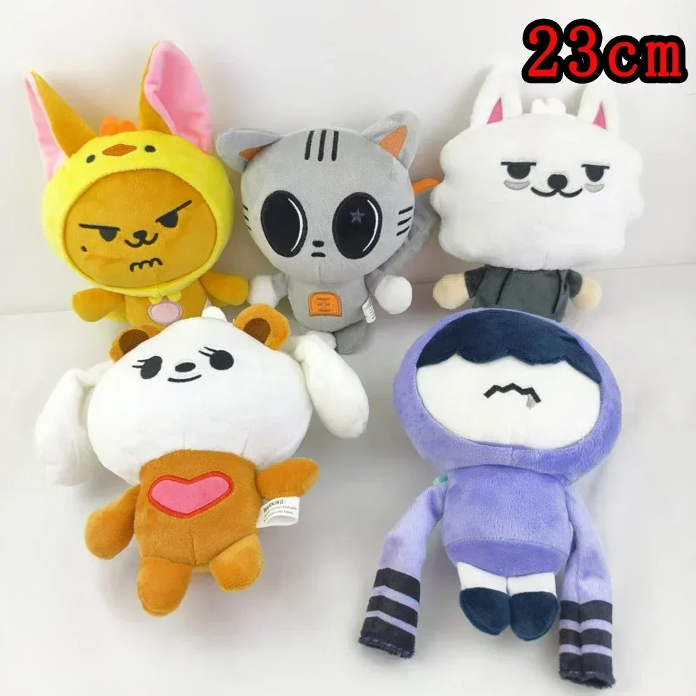 23/12cm TXT Plush Dolls Kpop Cute Soobin Beomgyu PPULBATU Plush Keyrings Tutu Bar Two-Bar Doll Keychain Rings Plush Bag Pendant