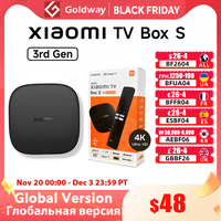 Global Version Xiaomi TV Box S 3rd Gen 4K Ultra HD Bluetooth 5.2 Wifi6 32GB ROM Google TV Google Assistant Smart Media Player