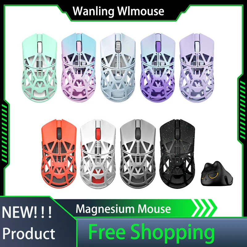 Wanling Wlmouse Beast X Mini Mouse Wireless Dual Mode Mouse Lightweight 34g Magnesium Alloy FPS Ergonomics Gaming Mouse Laptop