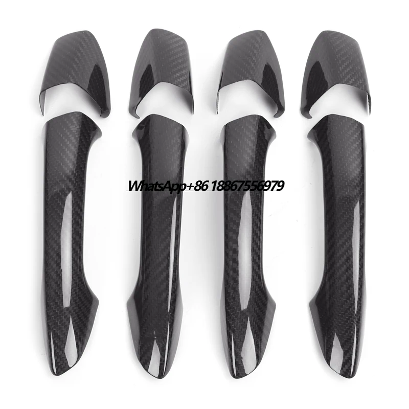 

4PCS Carbon Fiber Door Handle Cover for a B C S E CLS GLA GLK Class W204 4 Door Carbon Fiber Cover Trim