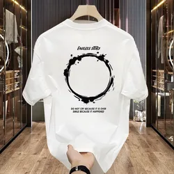 T-shirt estiva a maniche corte in puro cotone Vintage oversize da uomo moda personalizzata personalizzata Berserk Streetwear Emo Clothin