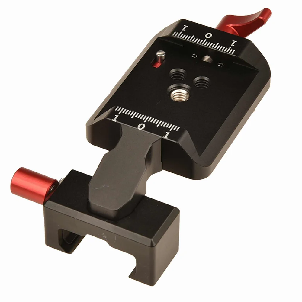 แผ่นยึดราง NATO รางยึด1/4เย็น "3/8" อะแดปเตอร์แนวตั้งสำหรับ DJI RS2 RSC2 RS3 Pro RS3อุปกรณ์ส่วนประกอบแนวตั้ง