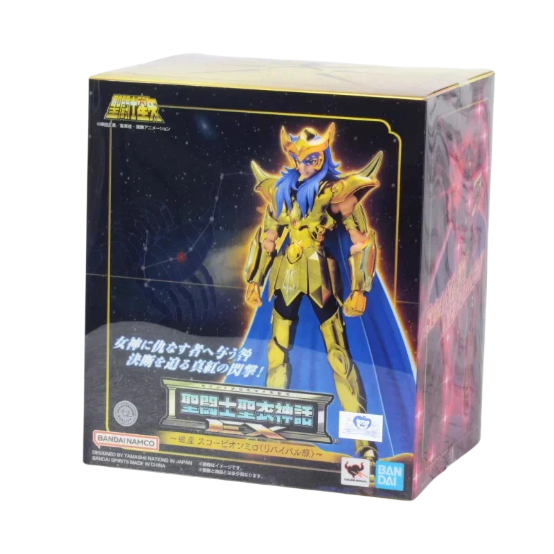 Bandai Genuine Saint Seiya Anime Figure Saint Cloth Myth EX Scorpius Milo REVIVAL Action Figure Toys for Kids Gift Collectible