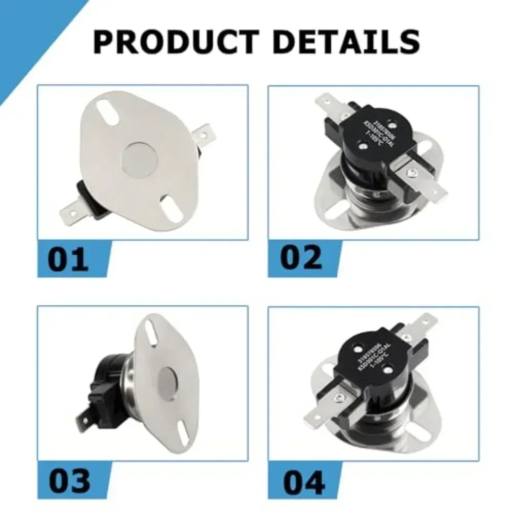 1pc Limit Thermostat 318578506 Oven High Temperature Limiter Thermostat Replacement For Kenmore & For Electrolux Spare Parts