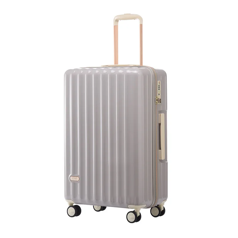 Luggage Female Silent Large Capacity Travel Suitcase with Wheels Student 20\'\' Boarding Suitcase Ultra Light PC Trolley Luggage