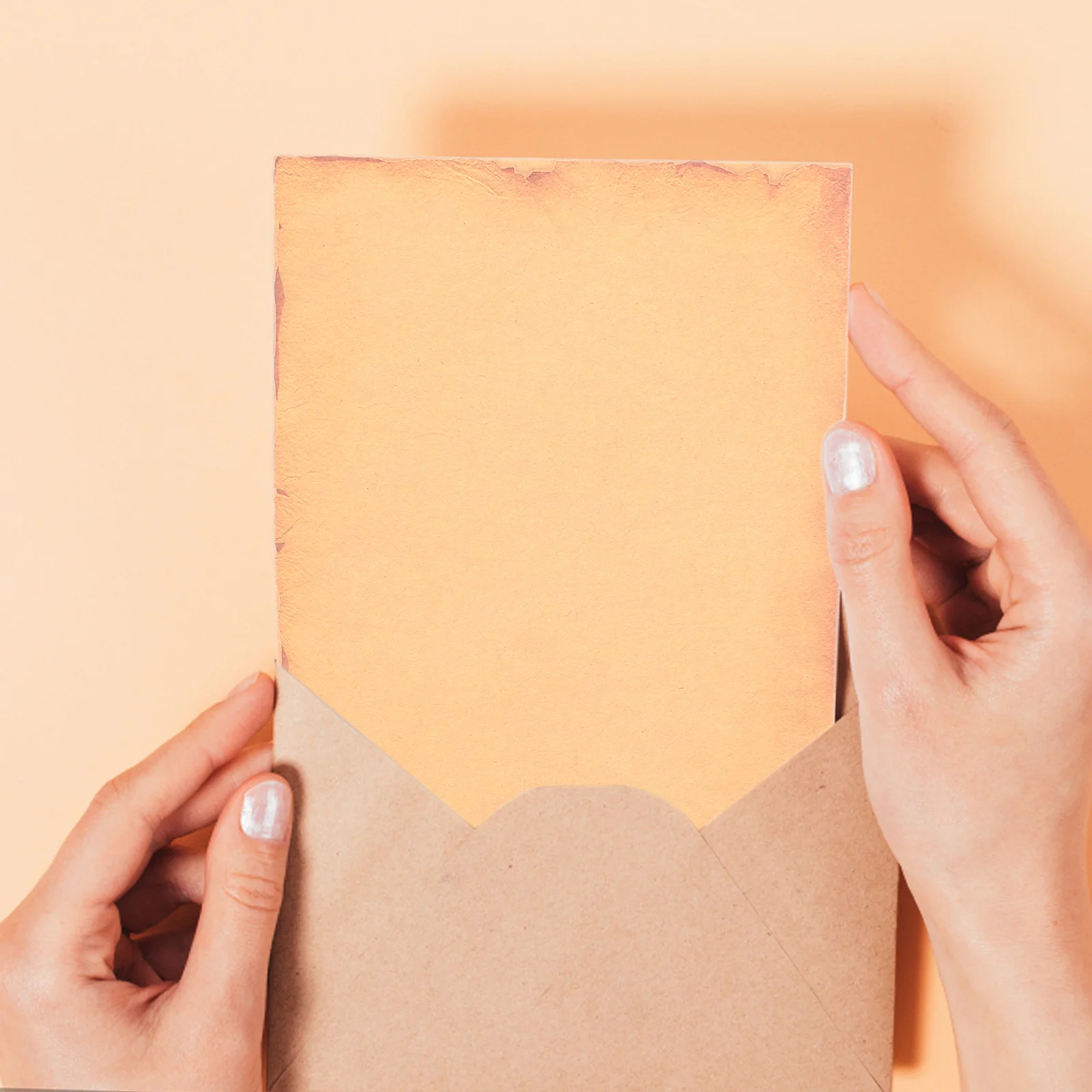 

8 Sheets Letter Paper Vintage Style Writing Paper for Greeting Cards Thank You Notes Stationery Decorative Use