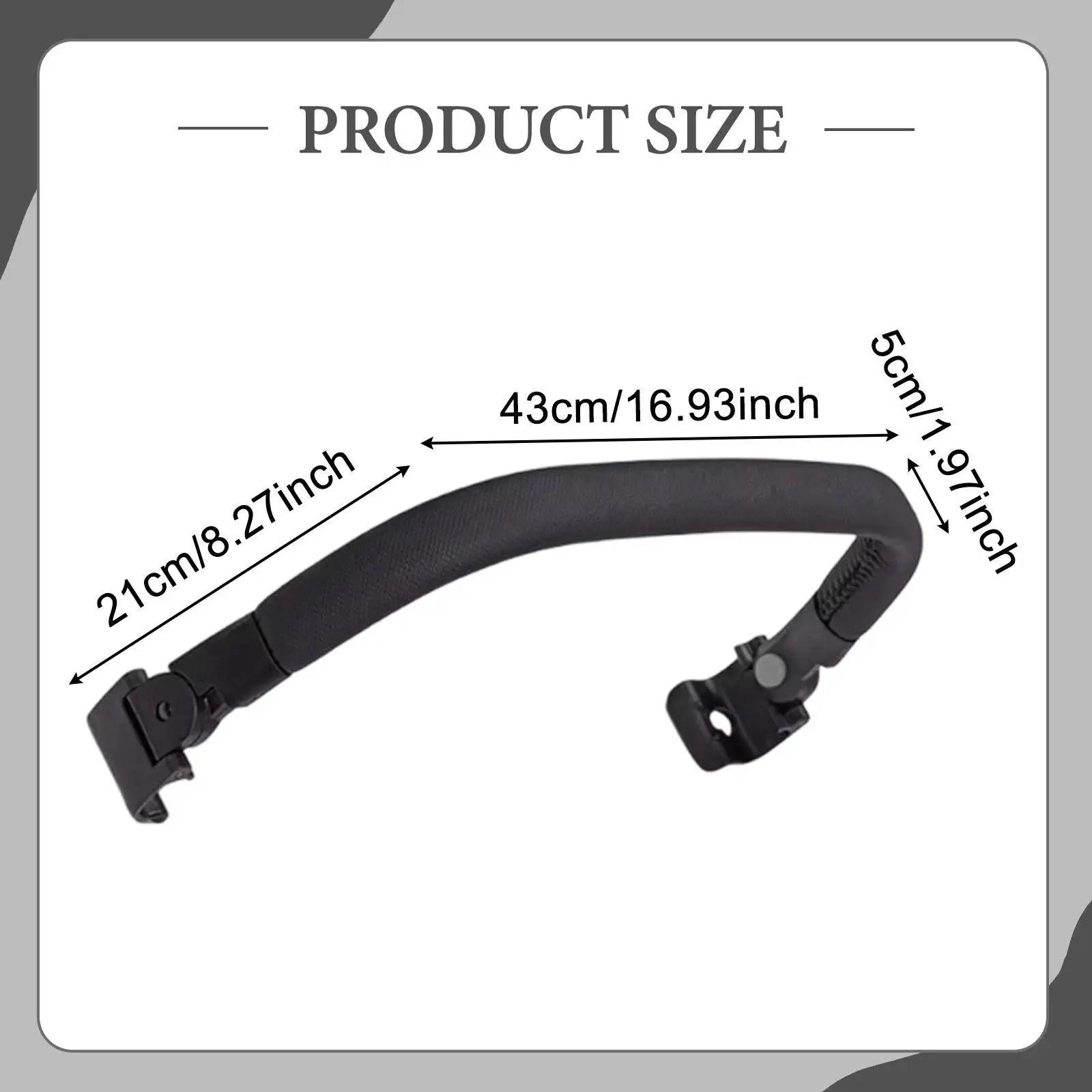 حماية ملحقات مسند الذراع، سهلة التركيب، قضيب المقبض، ملحقات مقبض مسند الذراع، قضيب أمامي للكرسي المتحرك للخارج