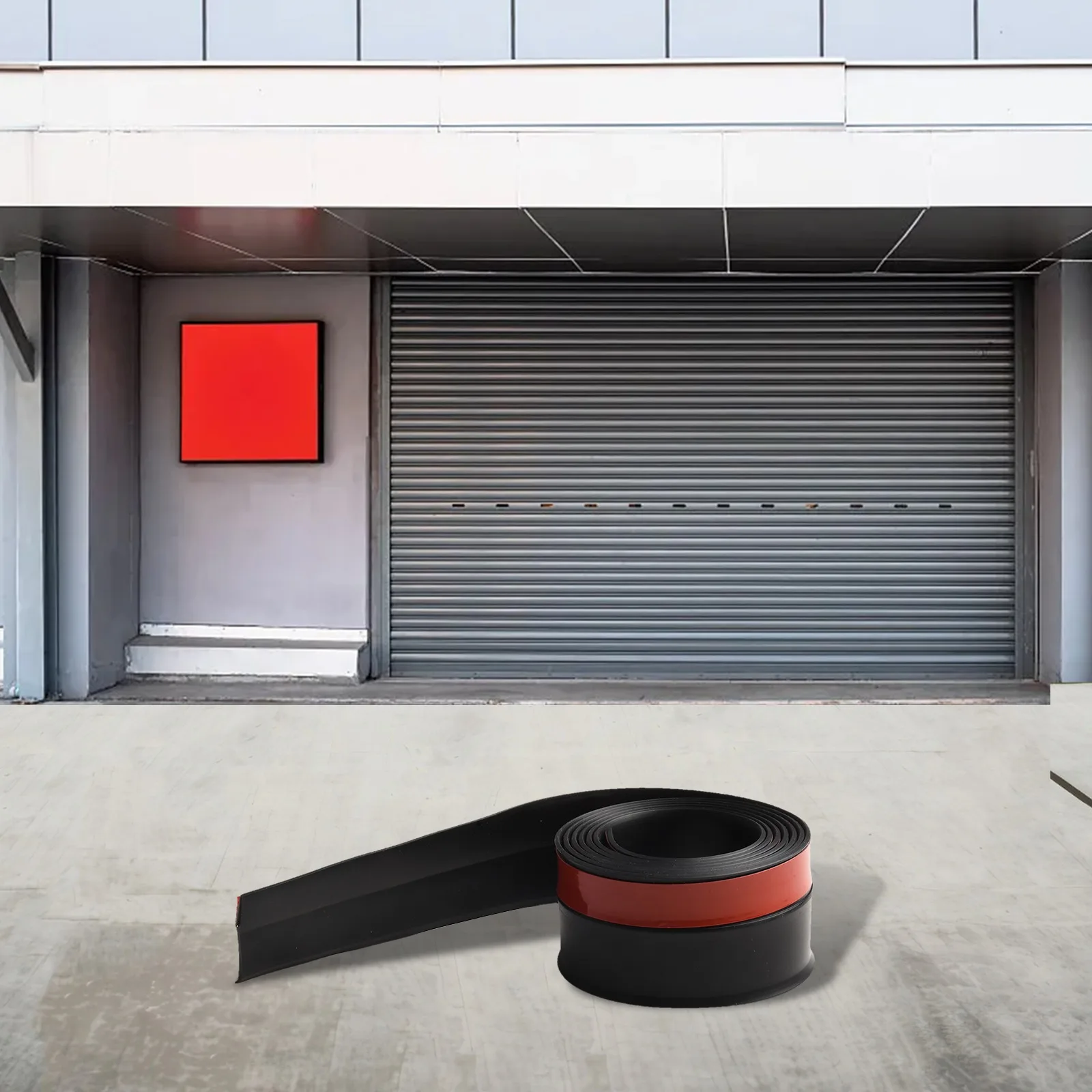 Effective Weatherproof Barrier Draft Stopper Insulation Weather Strip Black Weatherproof Seal Easy Installation