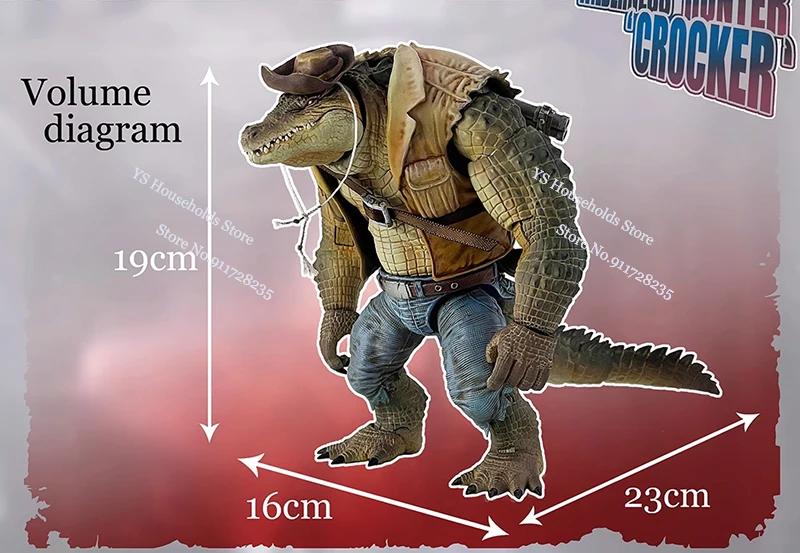 Furay Planet MU-FP001 1/12 Scale Wilderness Hunter Crocodile Crocker Action Figure Mini Pistol Model Toys Ornament 6