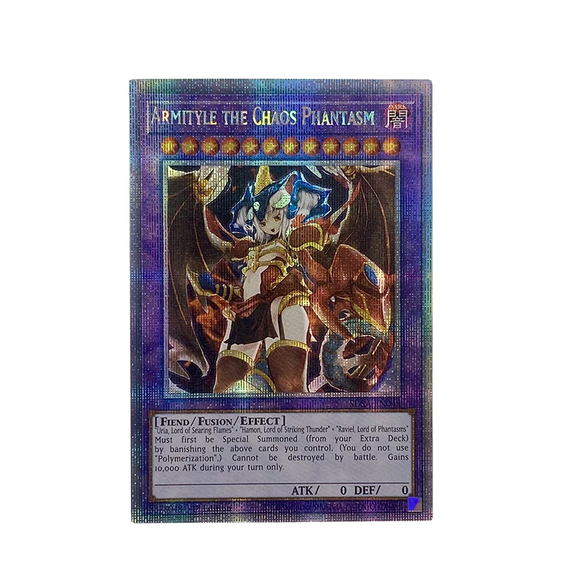 Yu-Gi-Oh! Collection DIY Proxy Cards Waifu Girl Raviel Hamon Uria Lord of Phantasms Thunder Flames Non-Original Anime Cards Gift