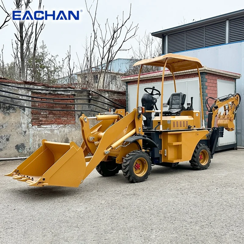

4WD Articulated Backhoe Loader Farm Hydraulic Backhoe Loader Excavator Earth-moving Machinery Micro Backhoe Loader Customized