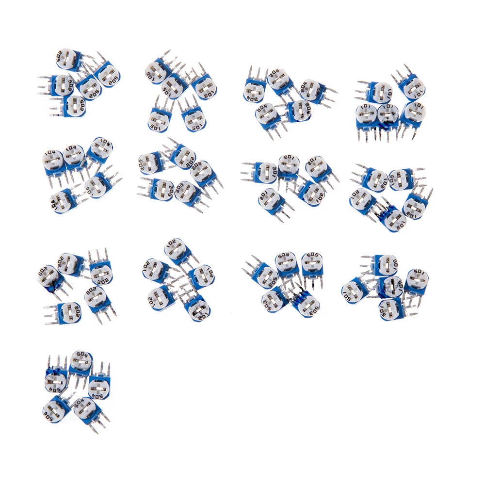 20PCS/50PCS/500PCS 10K 500R RM063 RM065 Adjustable resistor Kit 100R, 200R Variable Resistors for Arduino, DIY Electronics 1K 5K