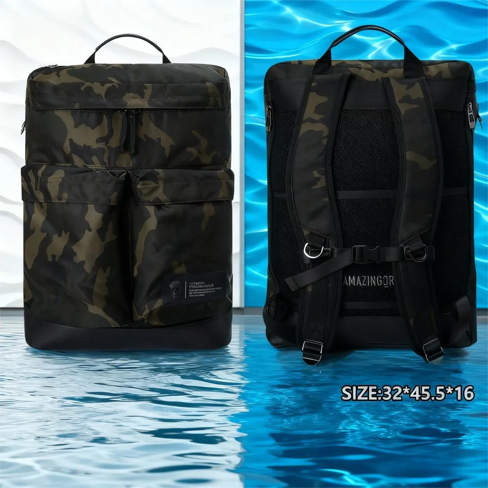 

Adventure-Ready Golf Backpack, Secure Magnetic Closure & Ventilated Straps, Lightweight Tear-Resistant Nylon Build