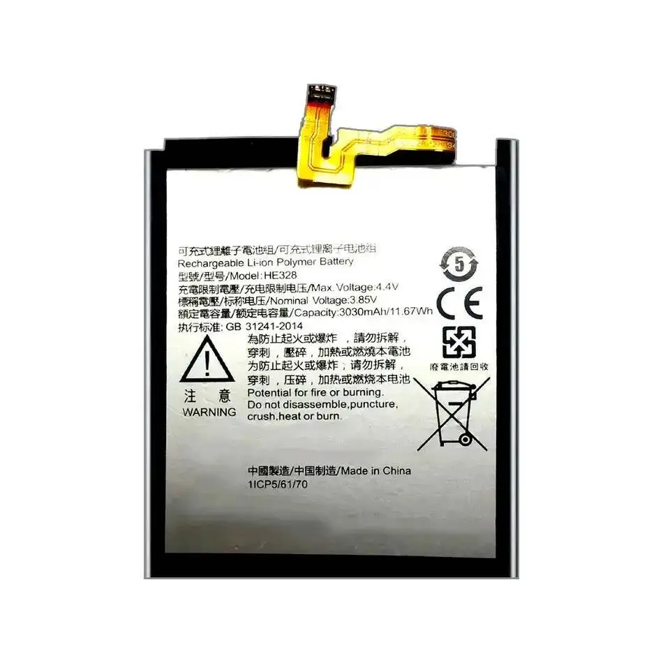 3030Mah بديل موثوق لهاتف Nokia 8 TA-1004 H 328 بطارية الهاتف المحمول HE328 أداء طويل الأمد