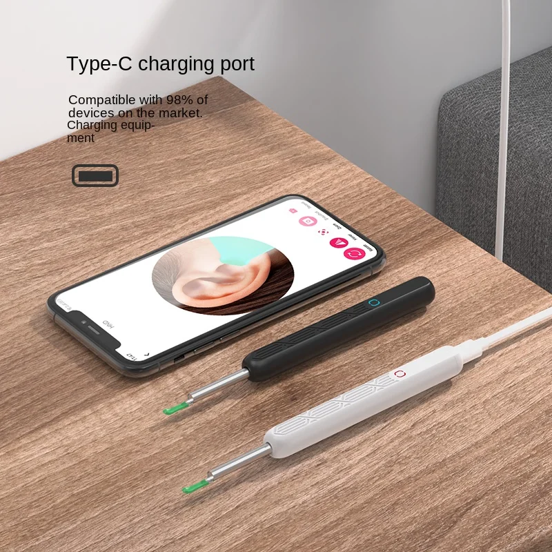 Visual Ear Wax Cleaner with Camera Safe Earwax Removal Endoscope with 5M Camera Luminous Otoscope Ear Cleaning Tools Ear Care - view 5