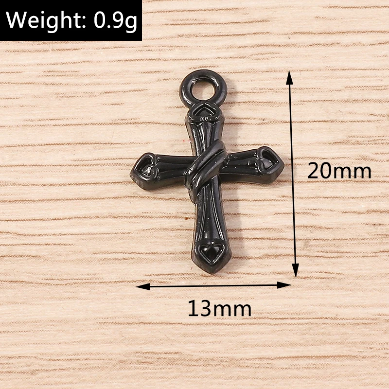 10 Stück süße Legierung Steampunk Kreuz Charms für Schmuckherstellung DIY handgemachte Tropfen Ohrringe Anhänger Halsketten Handwerk Zubehör – Detail 10