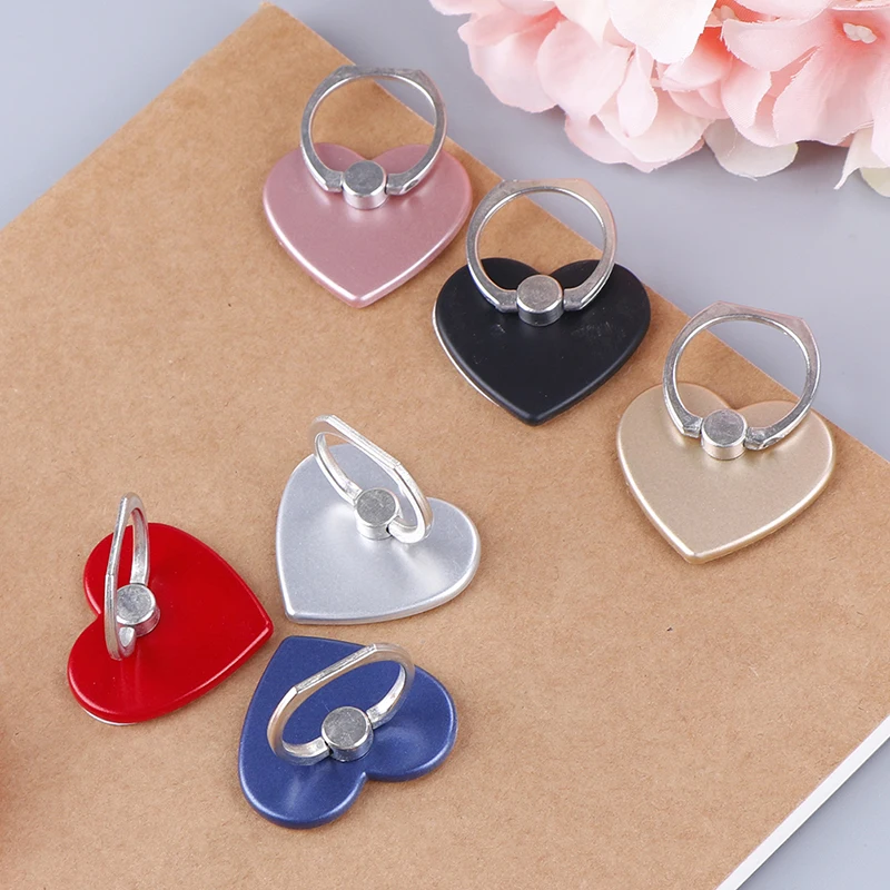 

1 шт., 360-градусный держатель для телефона в форме сердца, держатель для телефона, кольцо, кронштейн для трубки