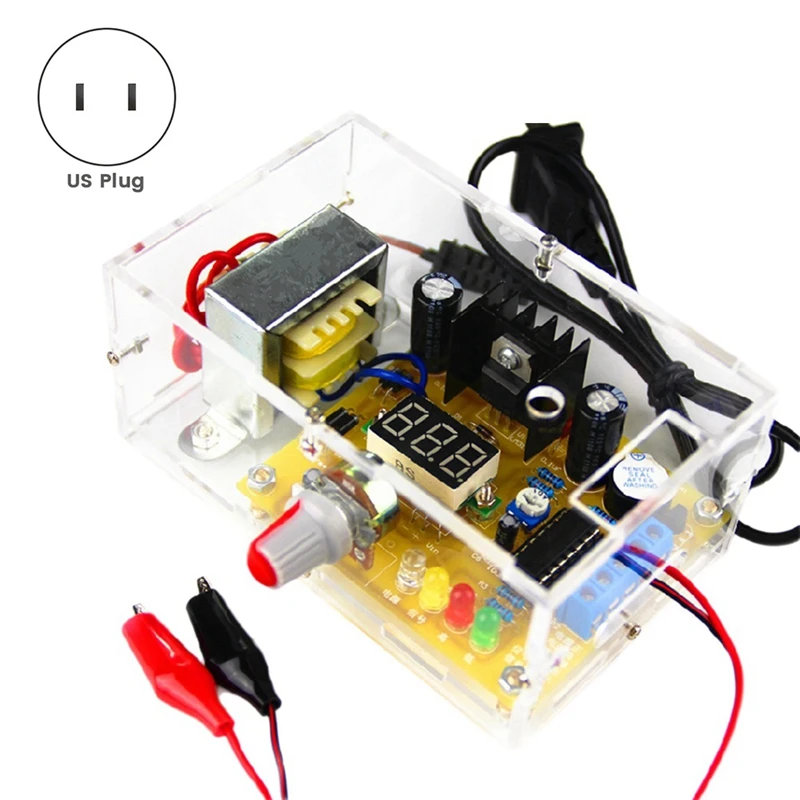 LM317 ปรับแรงดันไฟฟ้าแหล่งจ่ายไฟ DIY ชุด 110V หม้อแปลง Stabilized Power Supply ห้องปฏิบัติการ