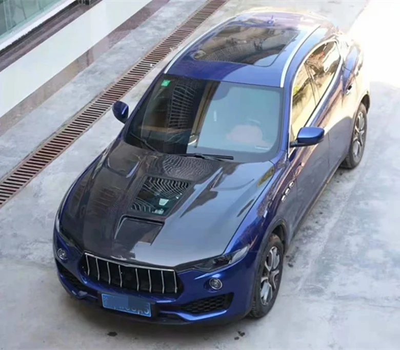 for Maserati Levante upgrades clear carbon fiber hood body kit