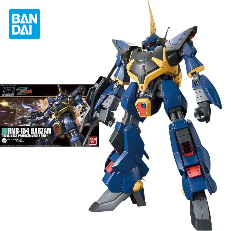 Bandai Original Gundam Model Kit Anime Figure HGUC 1/144 RMS-154 BARZAM Action Figures Collectible Ornaments Toys Gifts for Kids