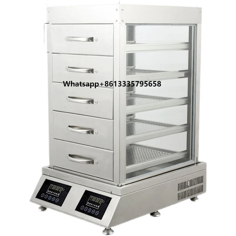 

Baijiayan Commercial Desktop Steamer Oven Stainless Steel Multifunctional Stew Stove for Snack Breakfast Shop Glass Steamer