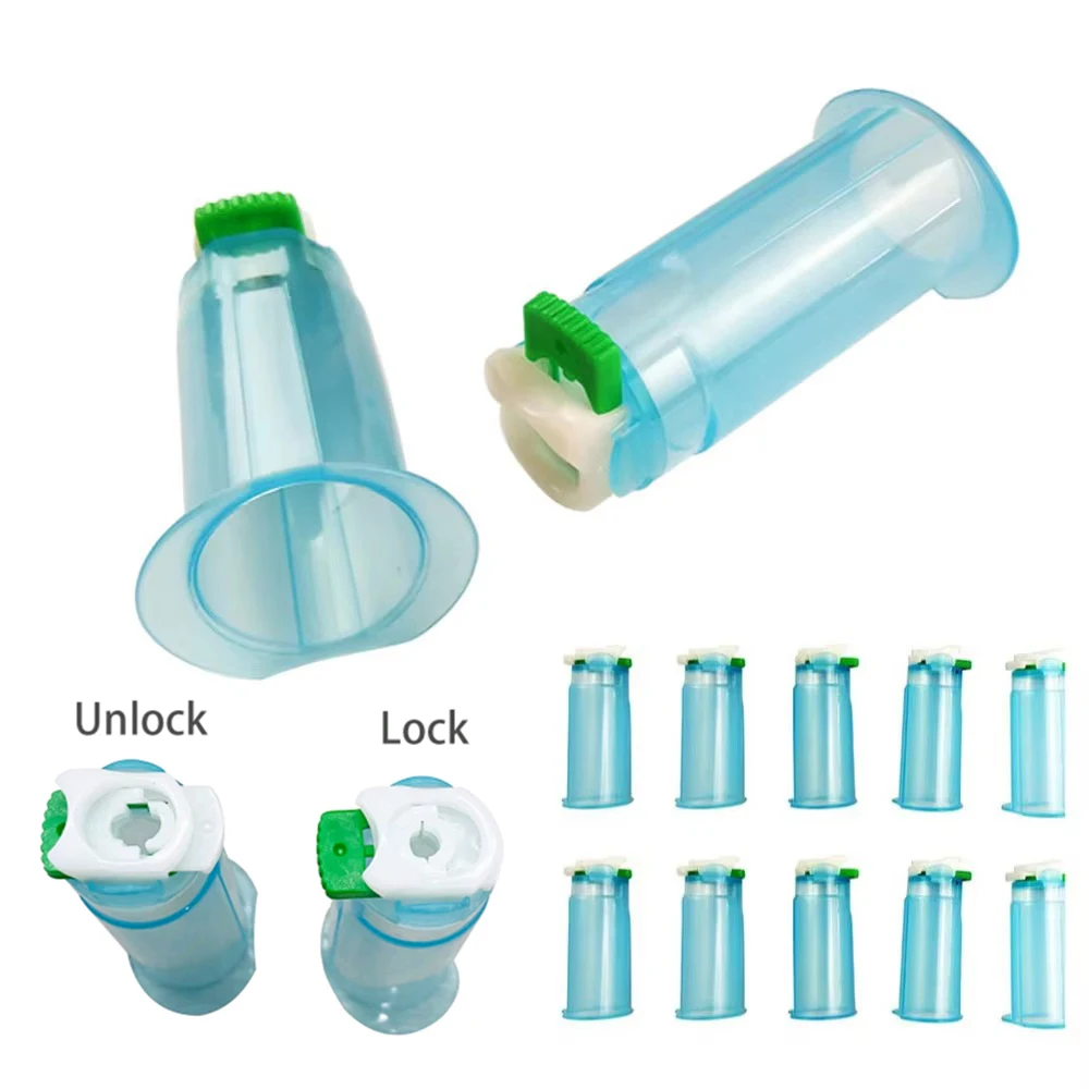 10pcs Needle Holders Disposable Vacuum Blood Collection Tube Snap on Needle Holder for Safety Blood Collection Without Needle