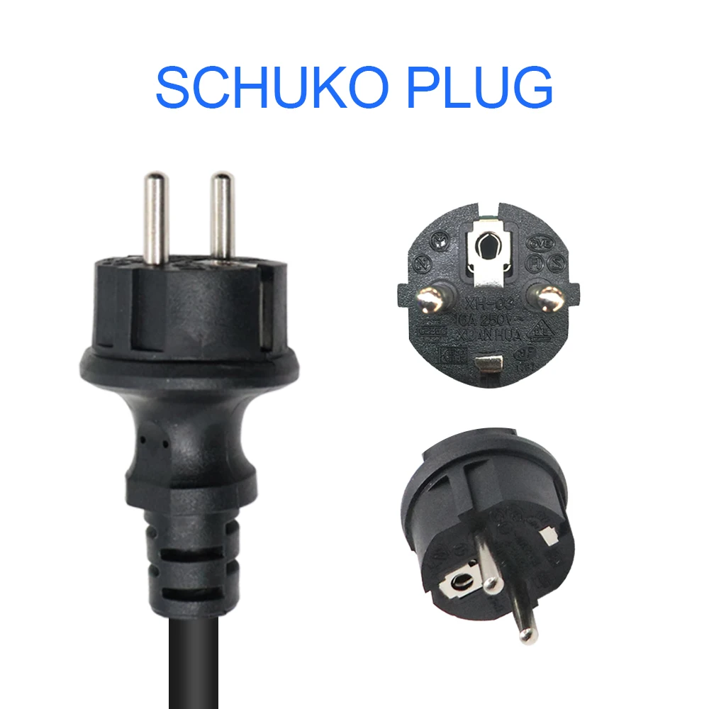 شاحن سيارات كهربائية 3.6KW 16A 1 المرحلة المحمولة Type2 التوصيل صندوق شحن سريع 3.5 متر كابل ضبط الحالي لمحطة شحن السيارات الكهربائية #5