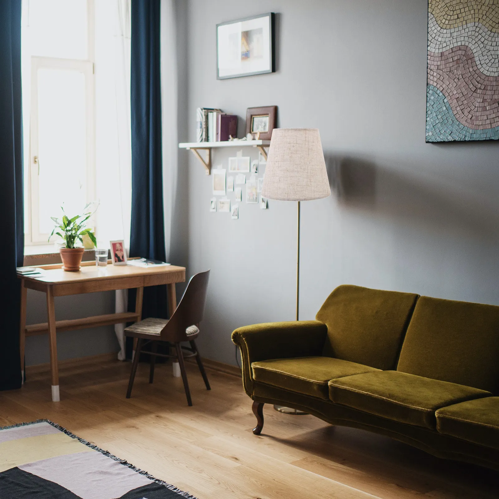 

Тканевый абажур премиум-класса: стильный многофункциональный чехол для настольных и напольных светильников, декоративный аксессуар для освещения интерьера