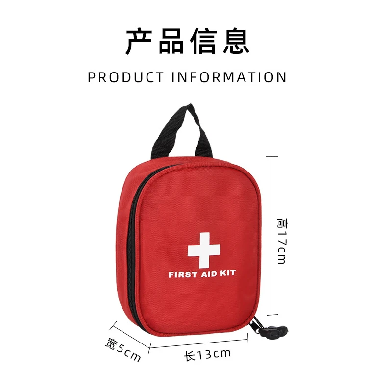 Outdoor Portable Travel Home First Aid Kit Bag Camping Emergency Survival Layered Medicine Storage Pouch with Medical Supplies