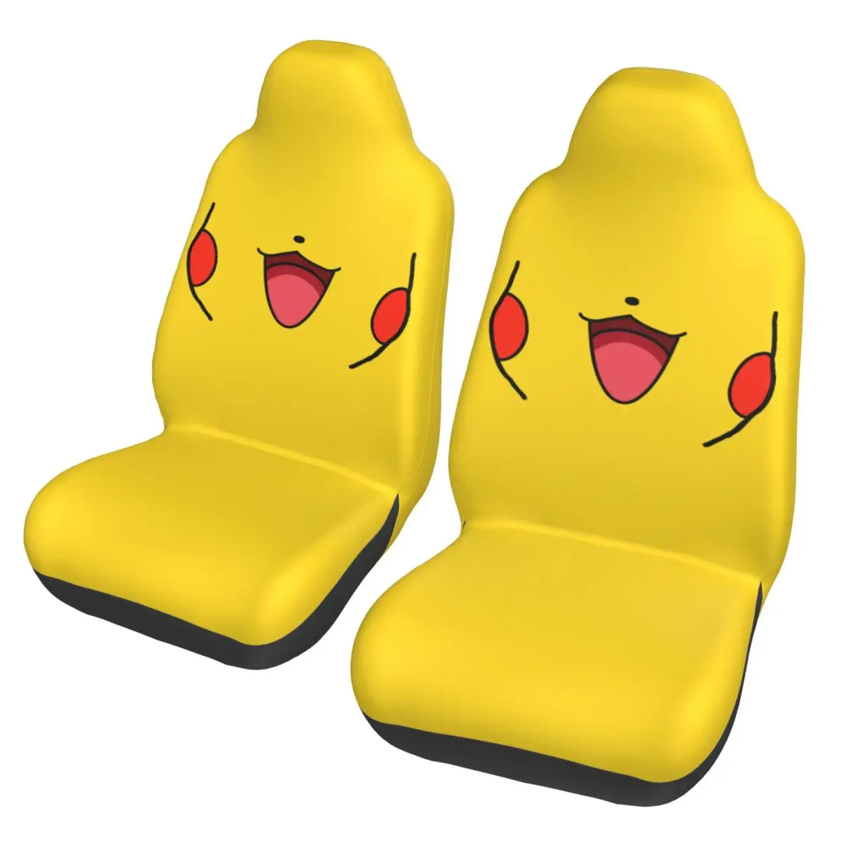 

Poke-Mon Pikachu Universal Car Seat Cover Protector Interior Accessories Travel Cute Cartoon Car Seats Covers Fabric Hunting