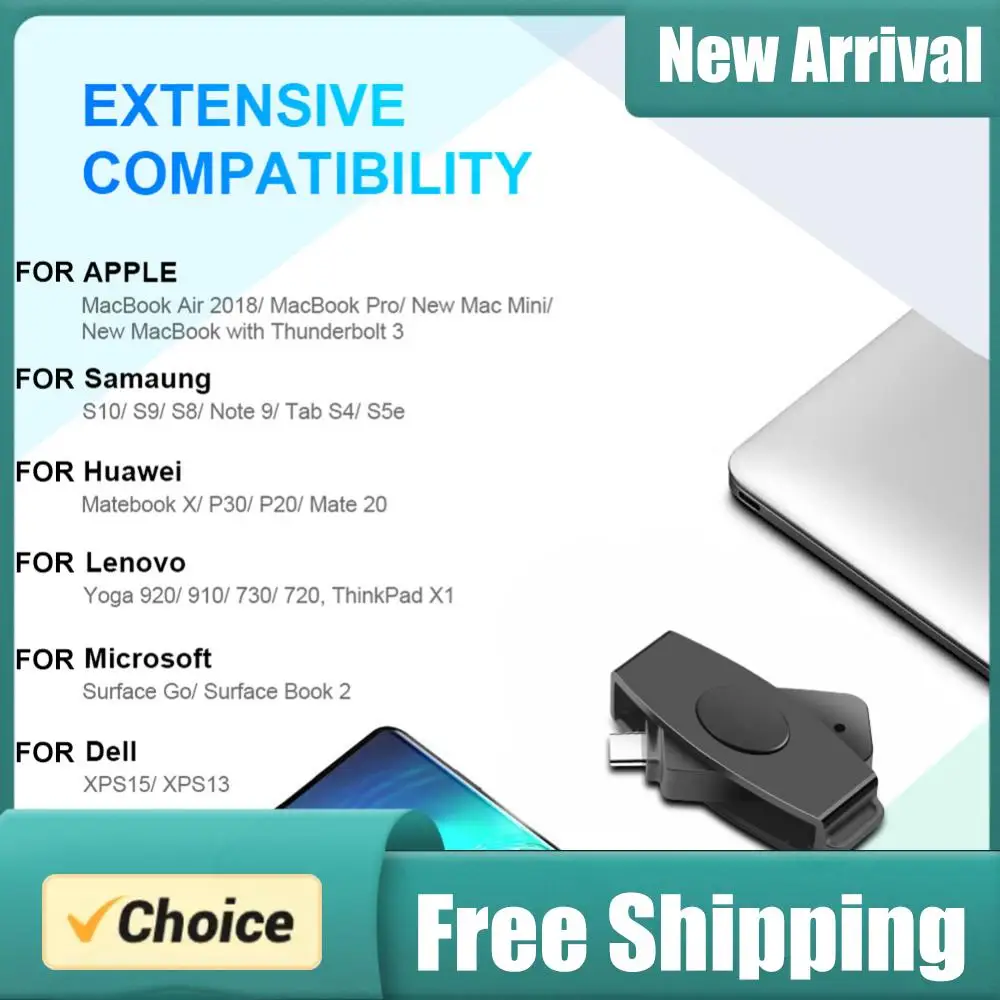 

Type-C Smart Card Reader Bank Tax Declaration CAC Smart Card Reader Accessories Support for Windows for OS