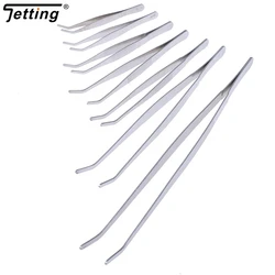 Stainless Steel Aquarium Cleaning Tools Elbow Tweezers Anti-static Hand Tool Clear Clip Tool 12.5/14cm/16cm/18cm/20cm/25cm/30cm