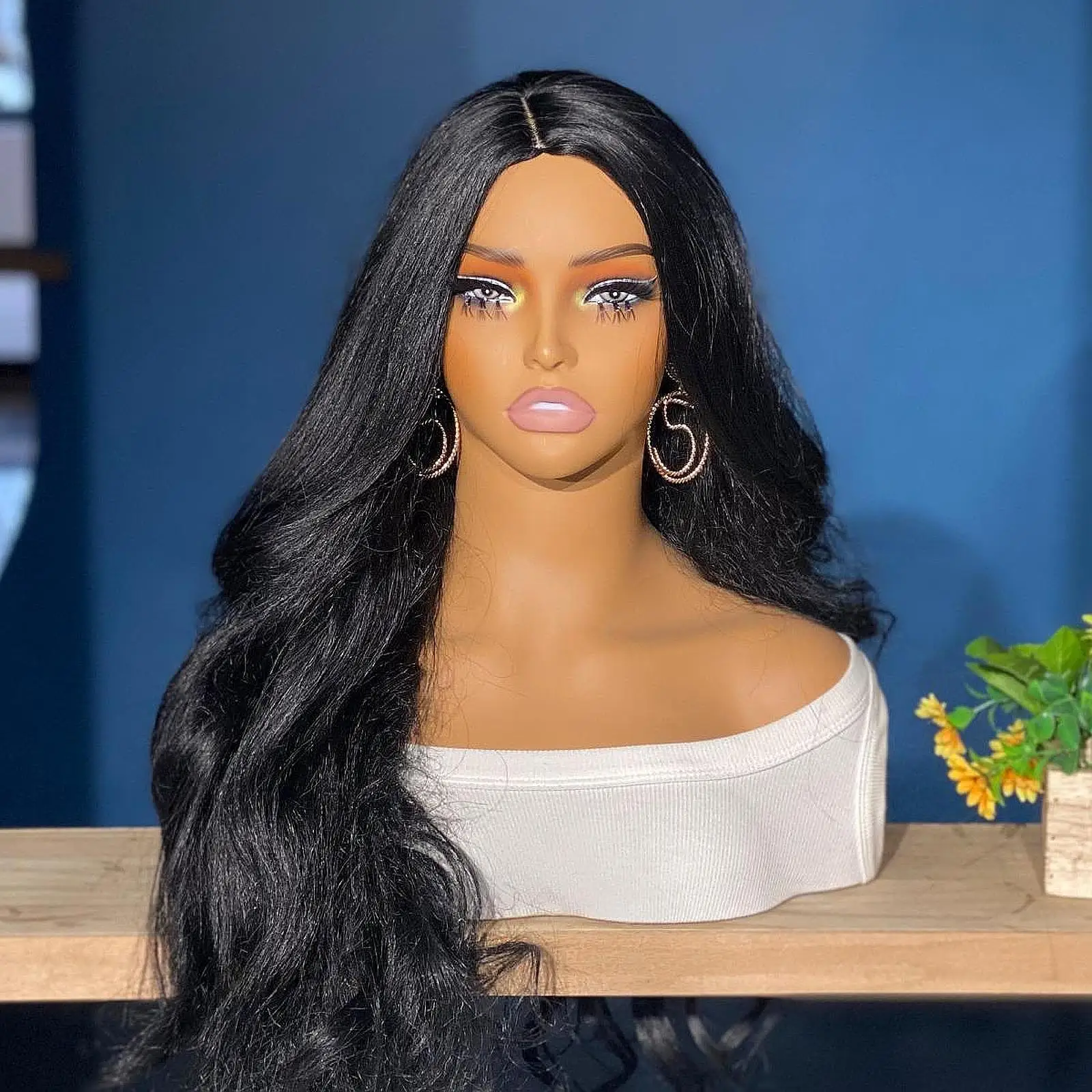 

Реалистичная голова манекена, голова парика, многофункциональный держатель для парика, подставка для парика, шляпа, шарфы, ожерелье, серьги, парик, ожерелье