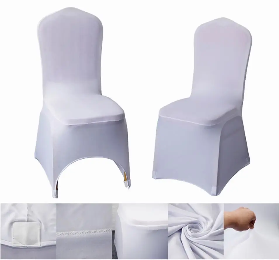 Spandex Chair Covers Stretch For Wedding Decoration Elastic Dining Room Banquet Hotel Birthday Party Cheap And Fine