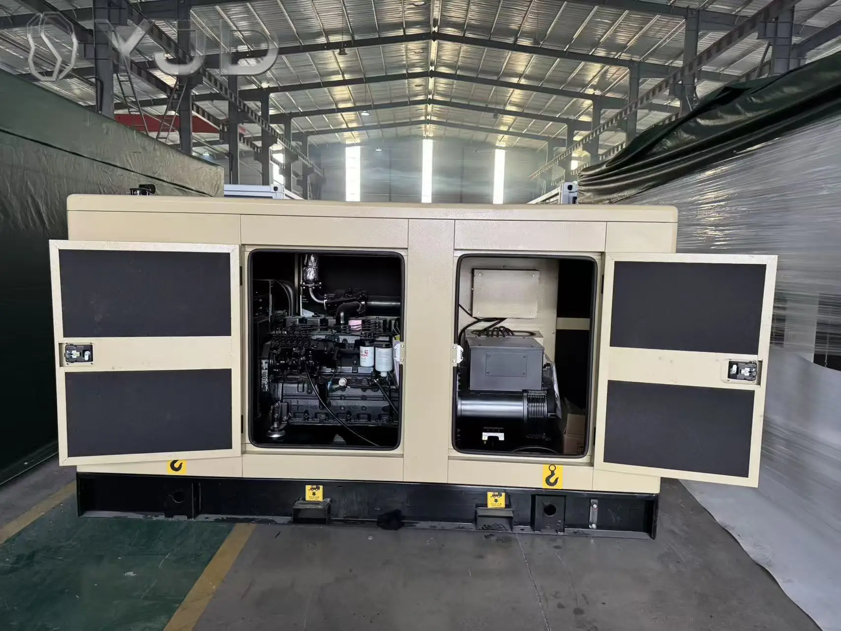 60KW Silent Outdoor Weatherproof 24V Electric Start Three Phase 380V 50Hz All Copper Home Use Standby Generator
