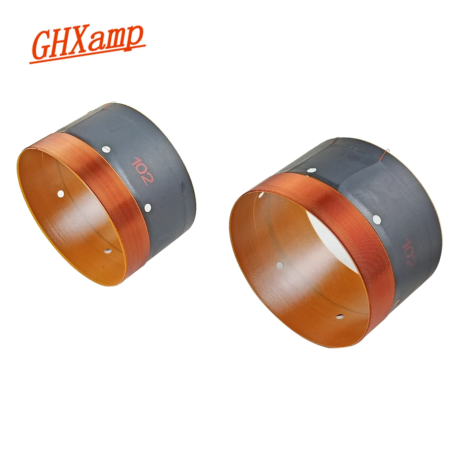 2PCS GHXAMP Imported Fiberglass Skeleton 102 Core 102MM Bass Voice Coil Woofer Speaker Material