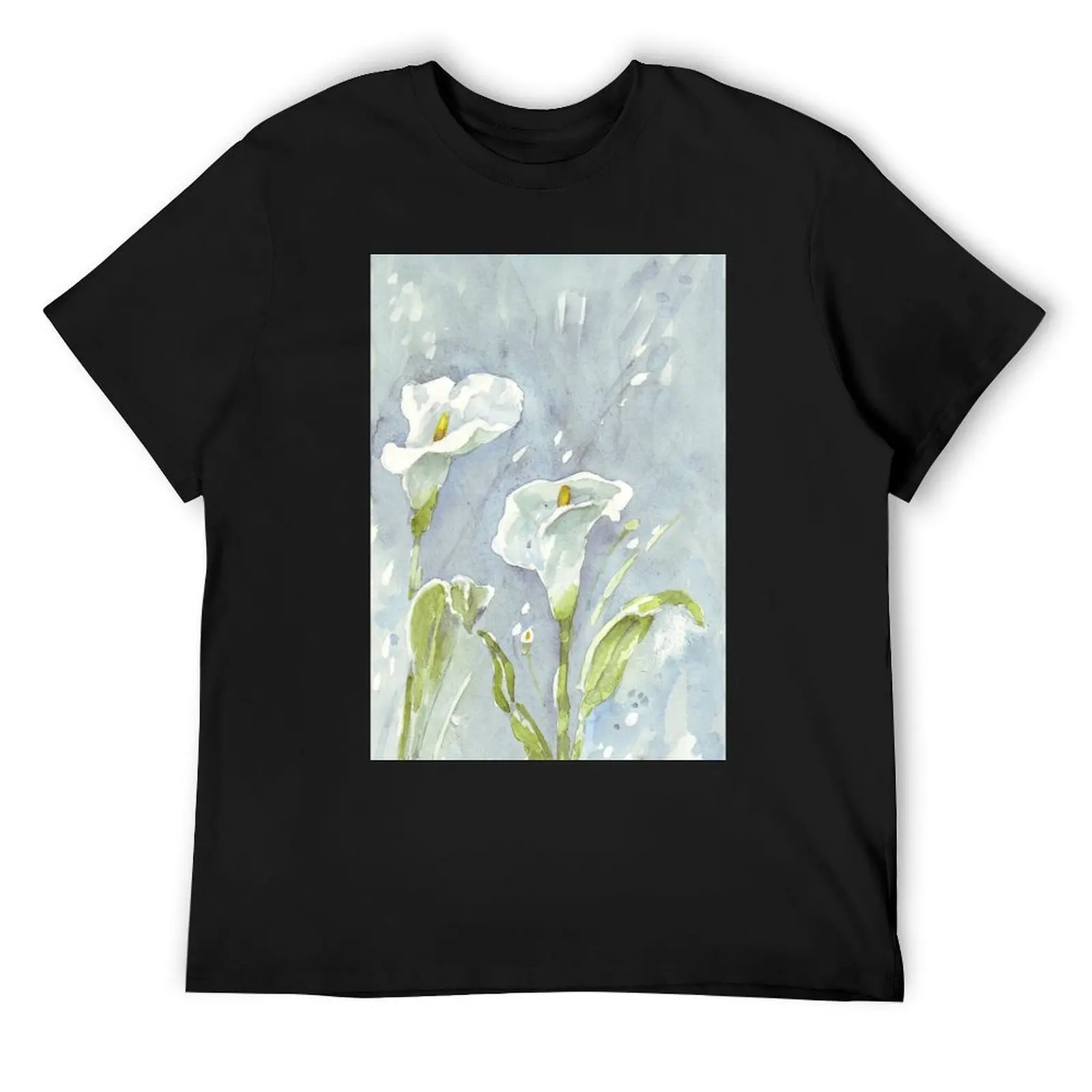 

Arum lilies (and fireflies) at night T-Shirt new gifts and t-shirts cotton man t-shirts luxury t-shirt outfits for men