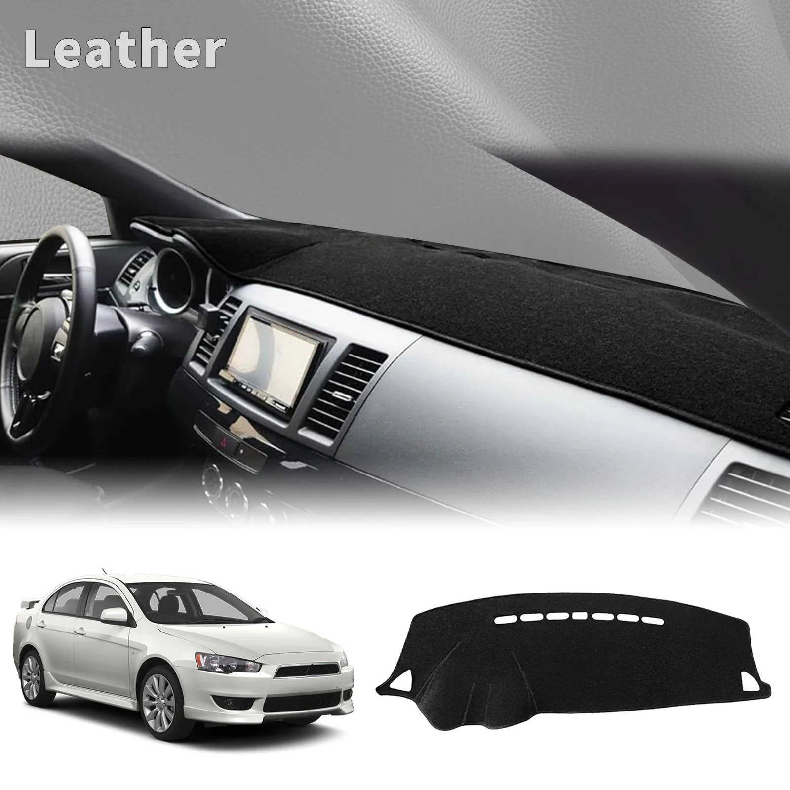 

Для Mitsubishi Lancer 2008-2016 Ralliart EVO X Galant Fortis EX: Коврик-накладка на приборную панель, защитный коврик от солнца