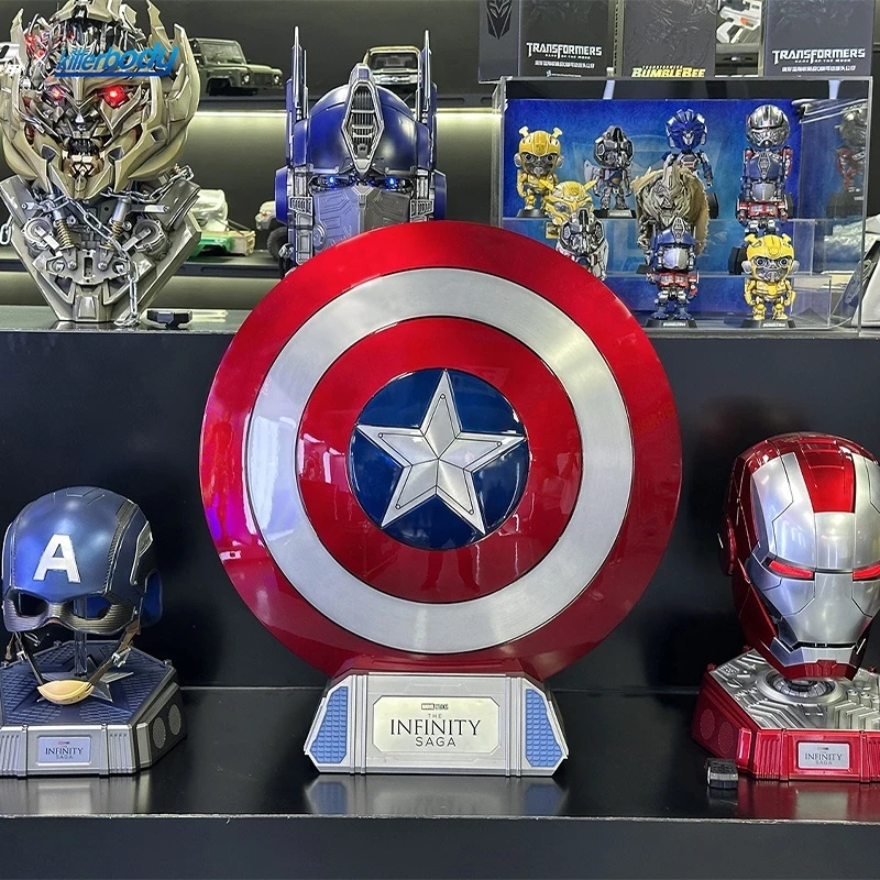 ซูเปอร์โมเดลอะนิเมะ Killerbody & Qianshi Mech Usa Vs. Long Shield Marvel 1:1 Collection ลําโพงบลูทูธ Captain America Shield diy