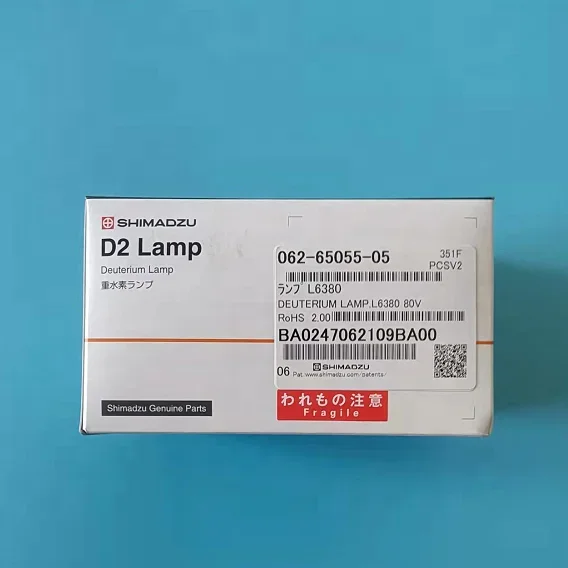 Nuevo espectrofotómetro UV Original UV-160, UV-1201, UV-1240, UV-BioMini, UV-1600 Shimadzu D2 lámpara de neutrerio 062-65055-05 L6380
