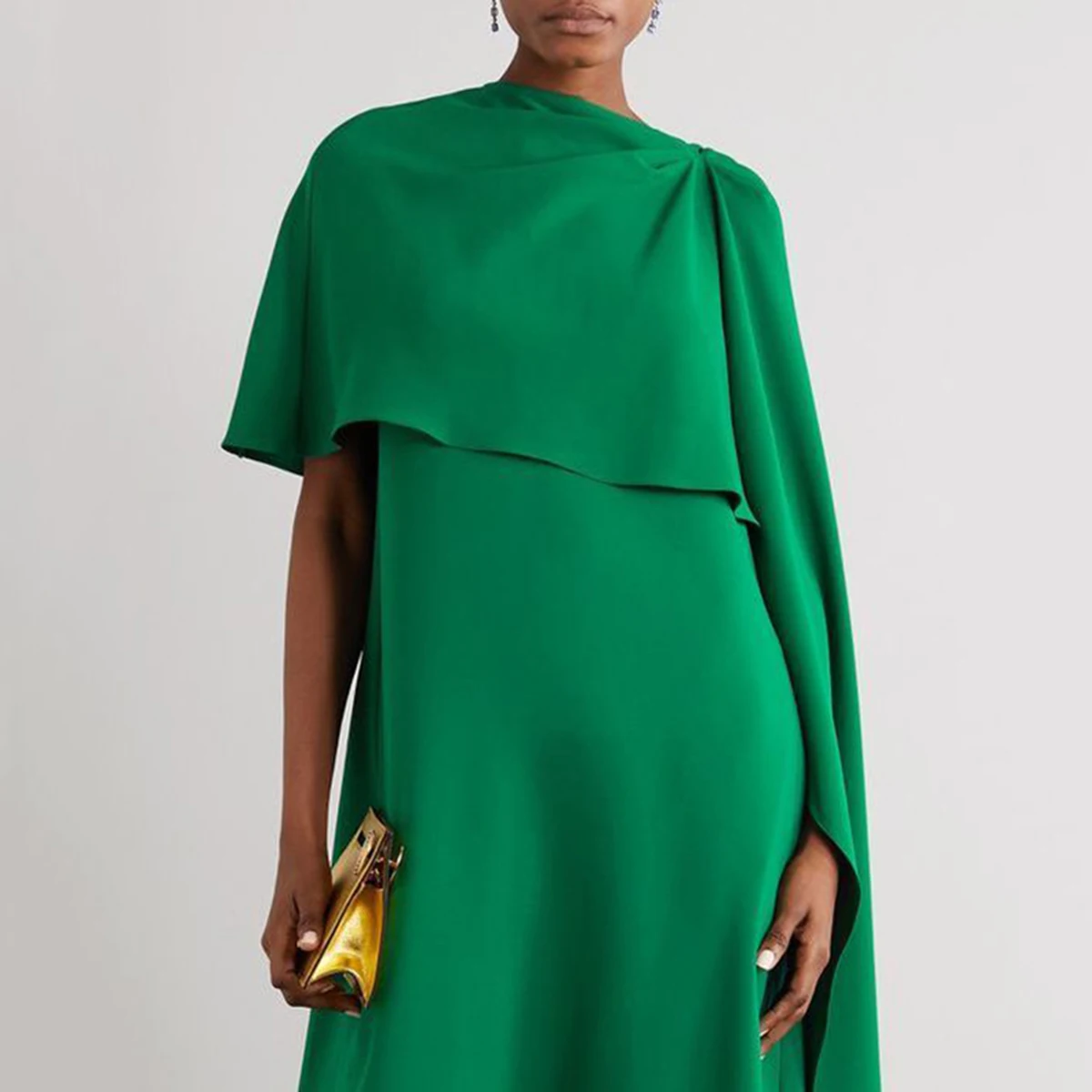 Yeezzi Zomer Vrouwelijke Jurk Traf Vintage Zwart Groen Losse Asymmetrische Urban Casual Effen Kleur Maxi Jurken Voor Vrouwen 2024 Nieuwe