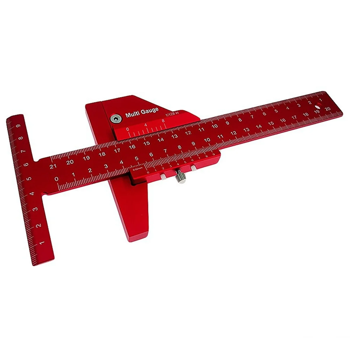 

Woodworking Scribe Metric Inch Aluminum Alloy T Ruler Scribing Marking Gauge Measuring Tool Woodworking Tool-A