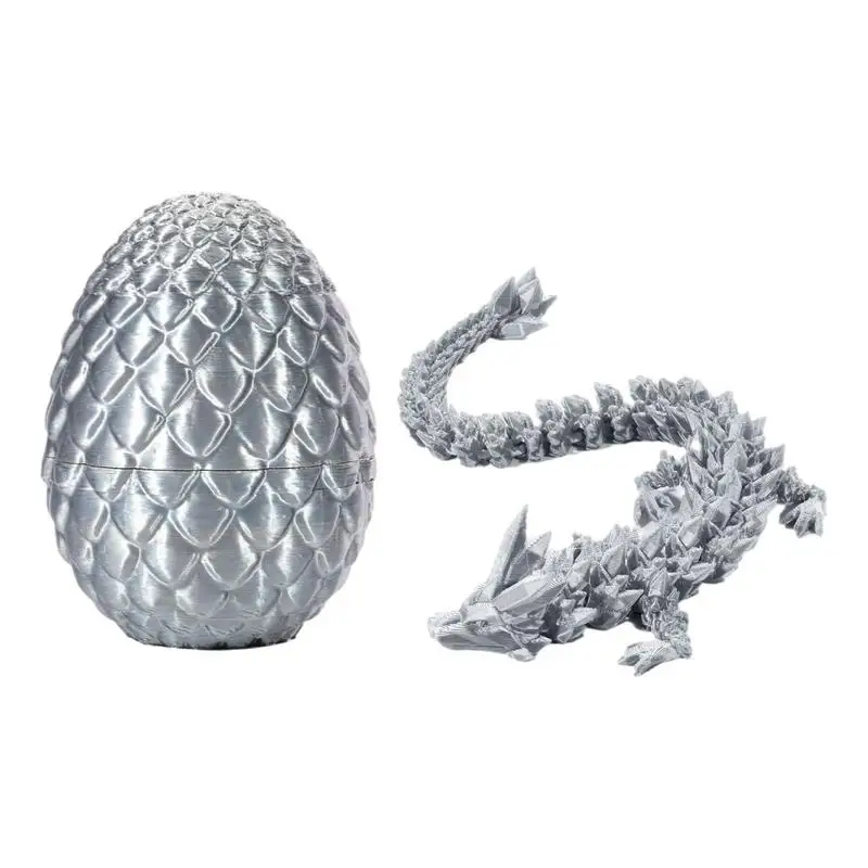 Dragon Egg 3D Printed Flexible Dragon Egg Figure Sensory Toy Desk Decoration Dragon Egg Toys For Car Dashboard Bedroom Home