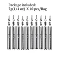 10pcs 7g sinkers