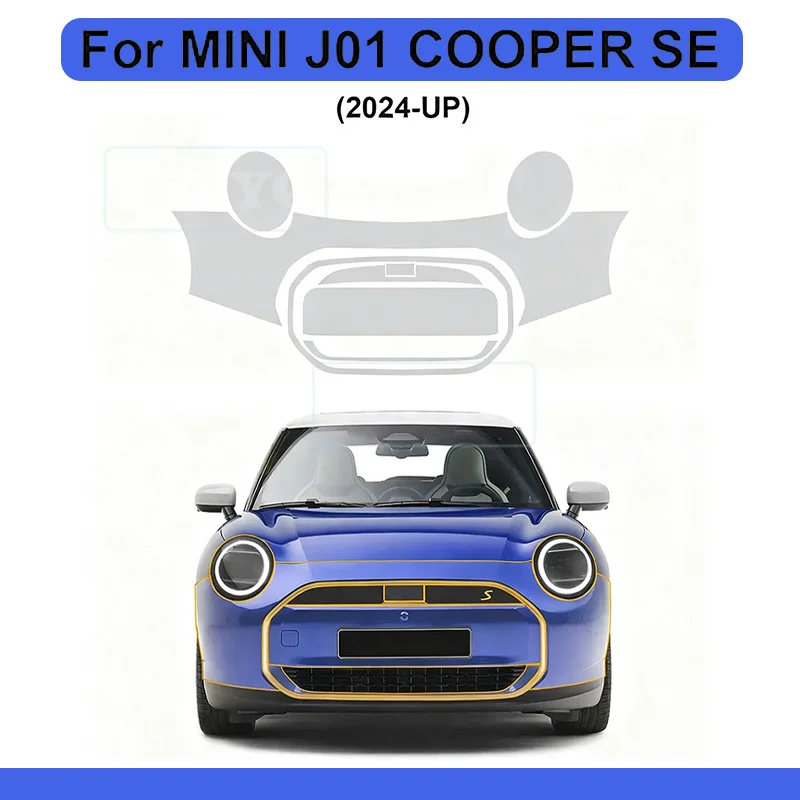 

For Mini Cooper Electric EV J01 E SE 2024 2025 Car Paint Protection Film Pre Cut TPU PPF Clear Film Body Sticker Bra Kit Styling