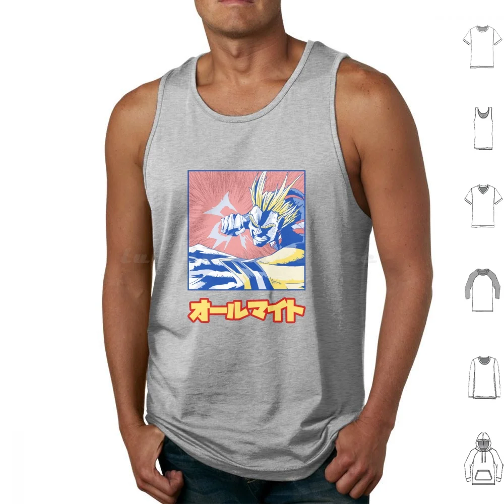 All Might-One For All Tank Tops Vest Sleeveless Midoriya Izuku Izuku Midoriya Deku Horikoshi Allmight All Might My Hero Boku