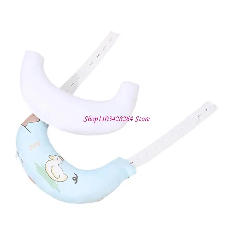 

Cotton Pillow with Cartoon Pattern for Newborns Sleep Comfort Nursery Pillow